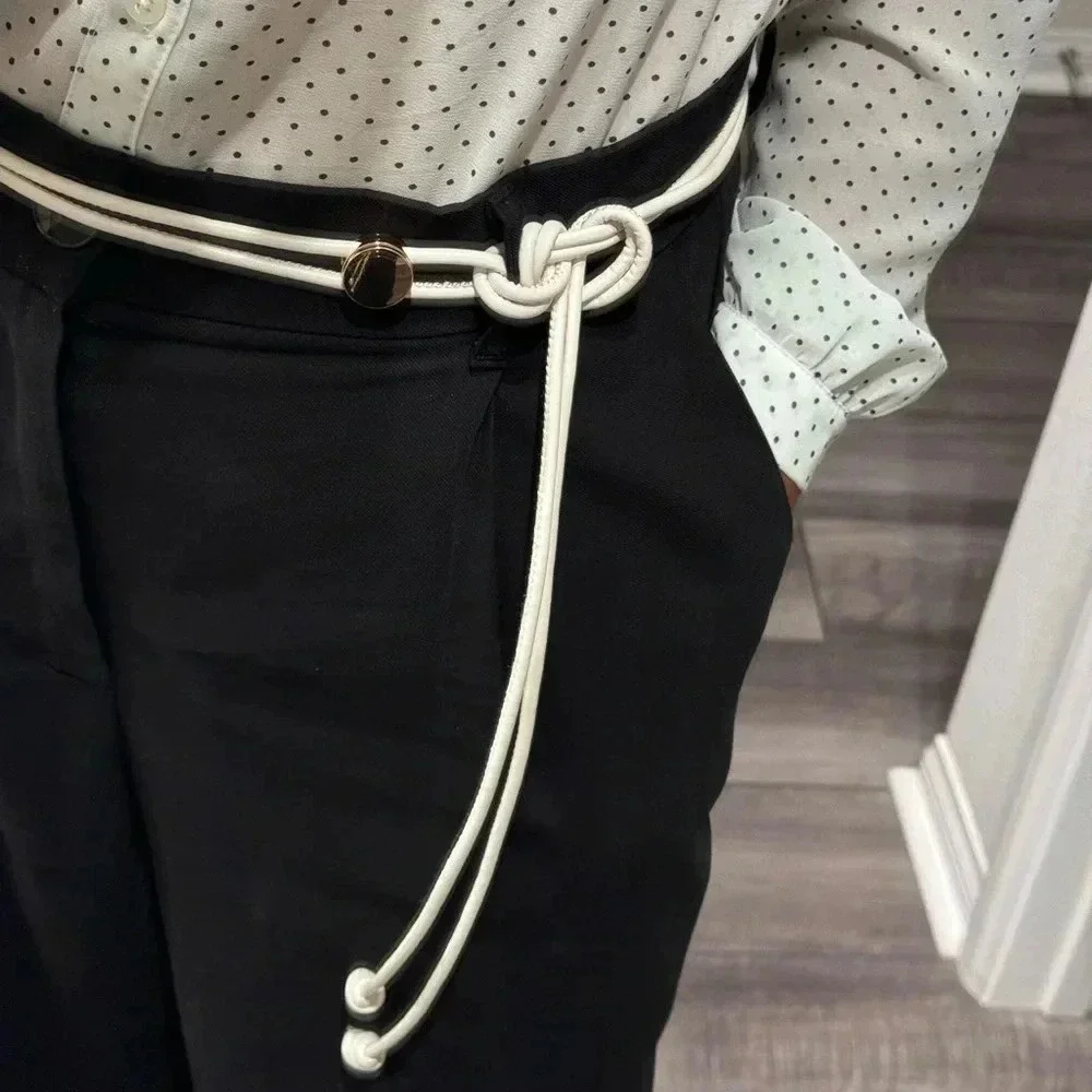 White Cord Belt